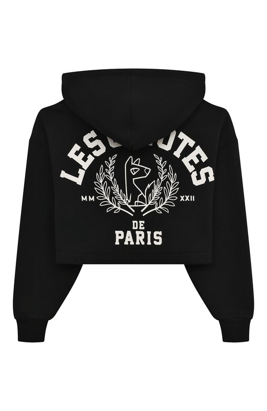 Хлопковое худи Les Coyotes de Paris Чёрный, фото 2