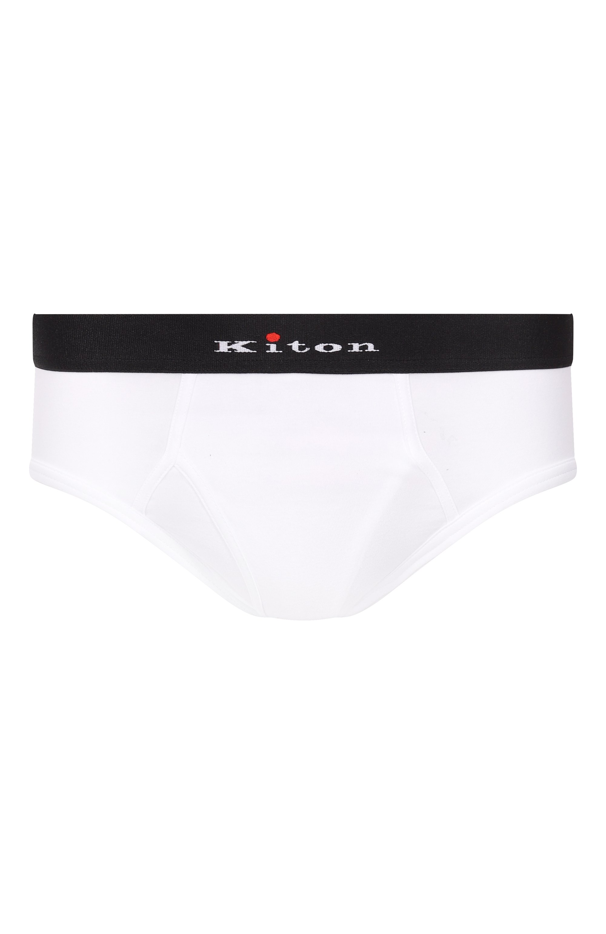 Хлопковые брифы KITON белого цвета по цене 22450 руб., арт. UNWBX15K0727H01, фото 1 Хлопковые брифы KITON, арт. UNWBX15K0727H01, фото 1