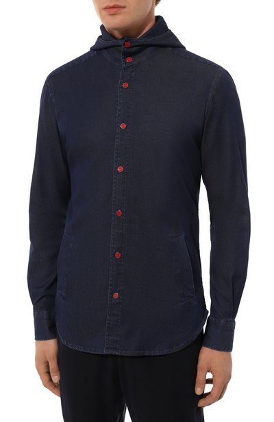 Хлопковая рубашка KITON, арт. UMCMARH08859, фото 3