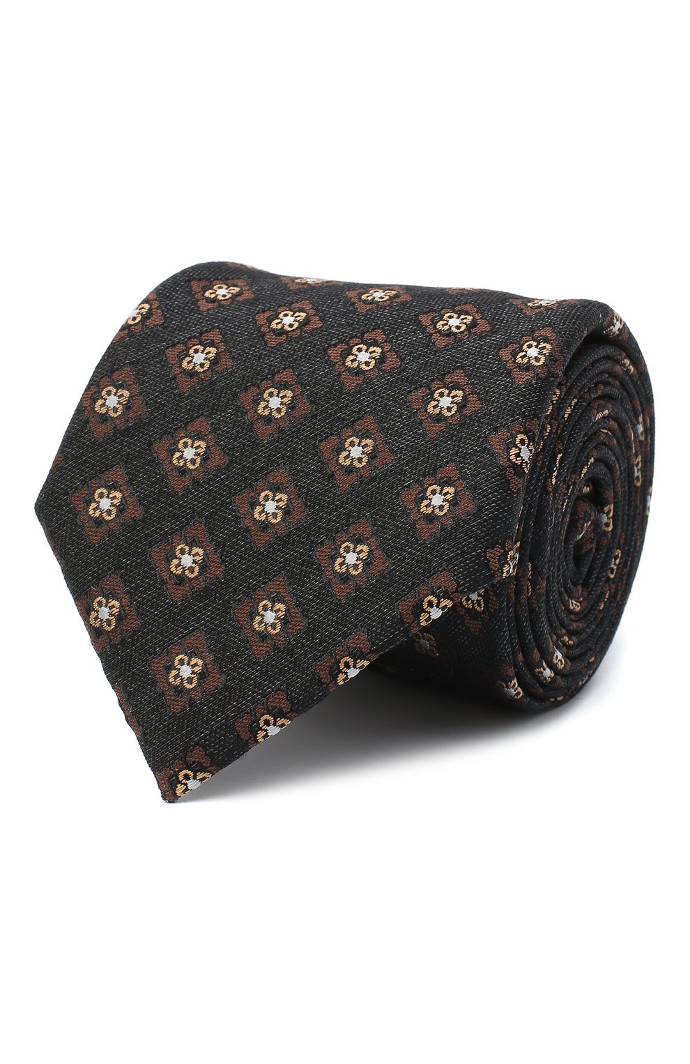 Галстук из шелка и шерсти ZEGNA черного цвета по цене 20700 руб., арт. Z8E31/18H, фото 1 Галстук из шелка и шерсти ZEGNA, арт. Z8E31/18H, фото 1