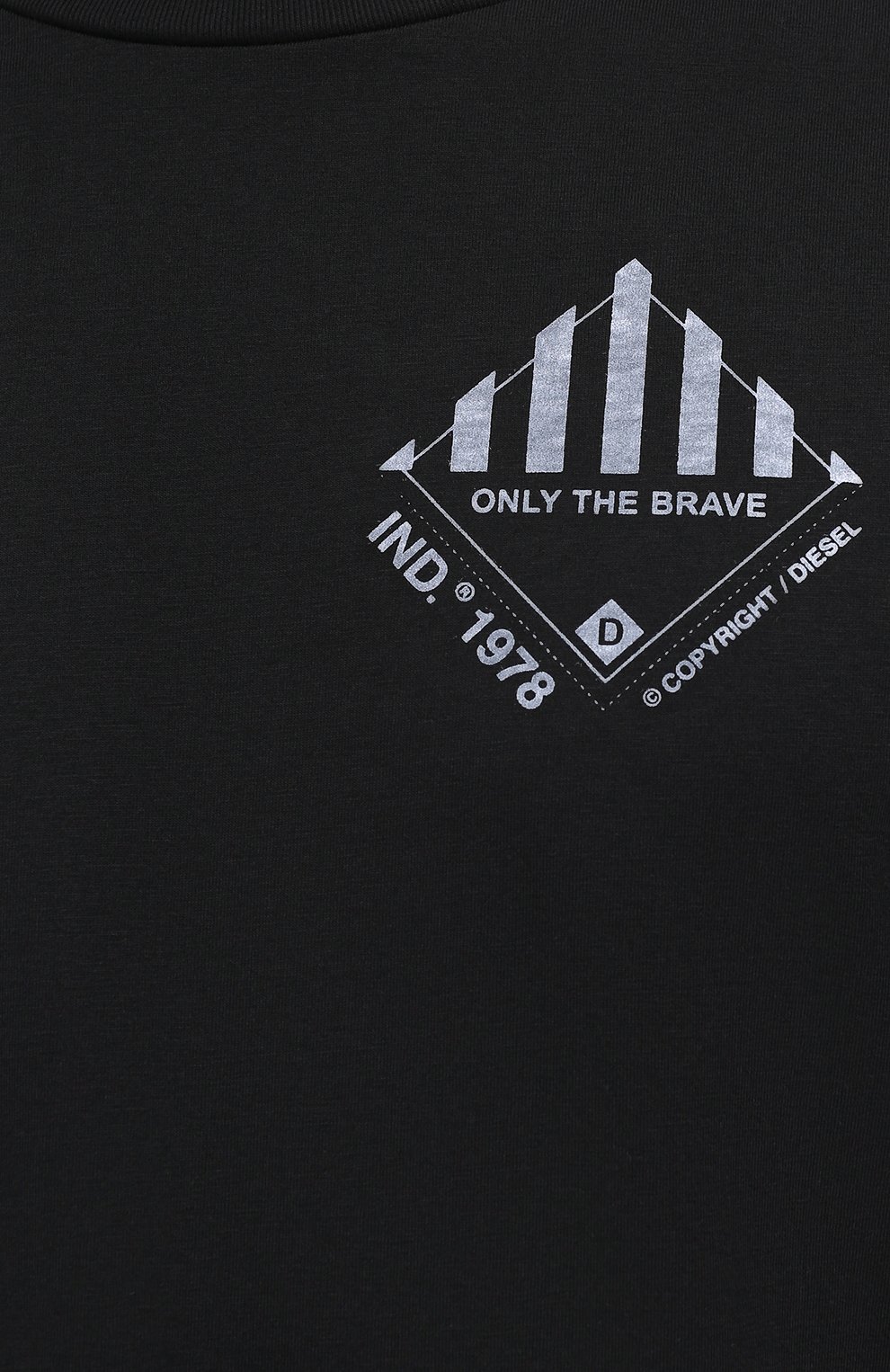 Хлопковый лонгслив DIESEL, арт. A00807/0GRAM, фото 5