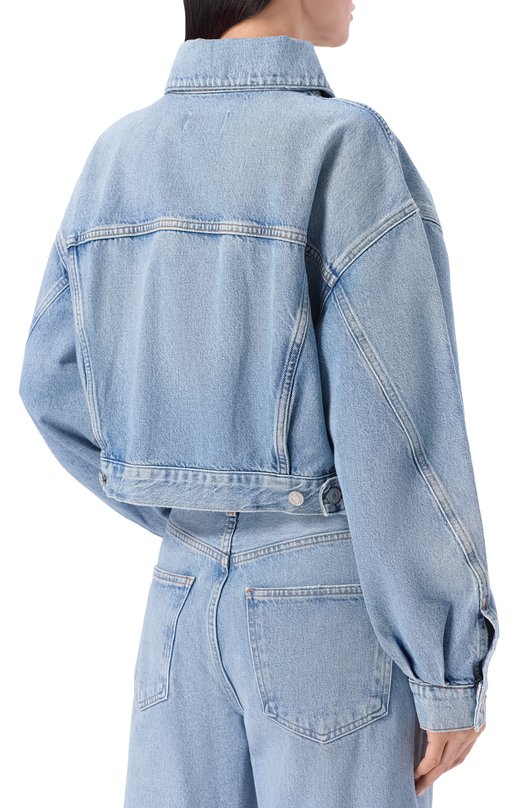 Джинсовая куртка Agolde A50471601 Голубой  A50471601 Фото 4