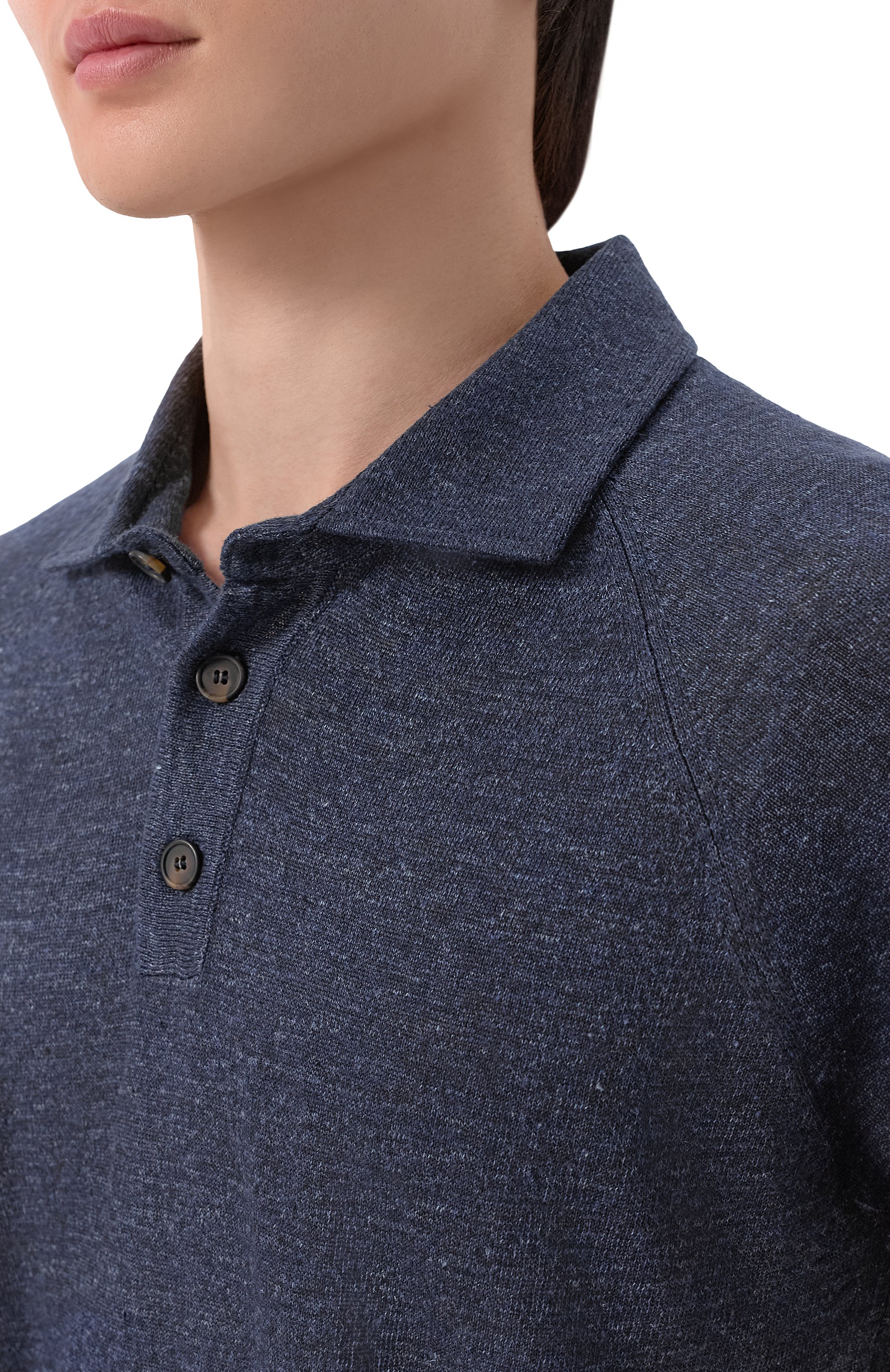 Льняное поло KITON, арт. UMK0982, фото 5