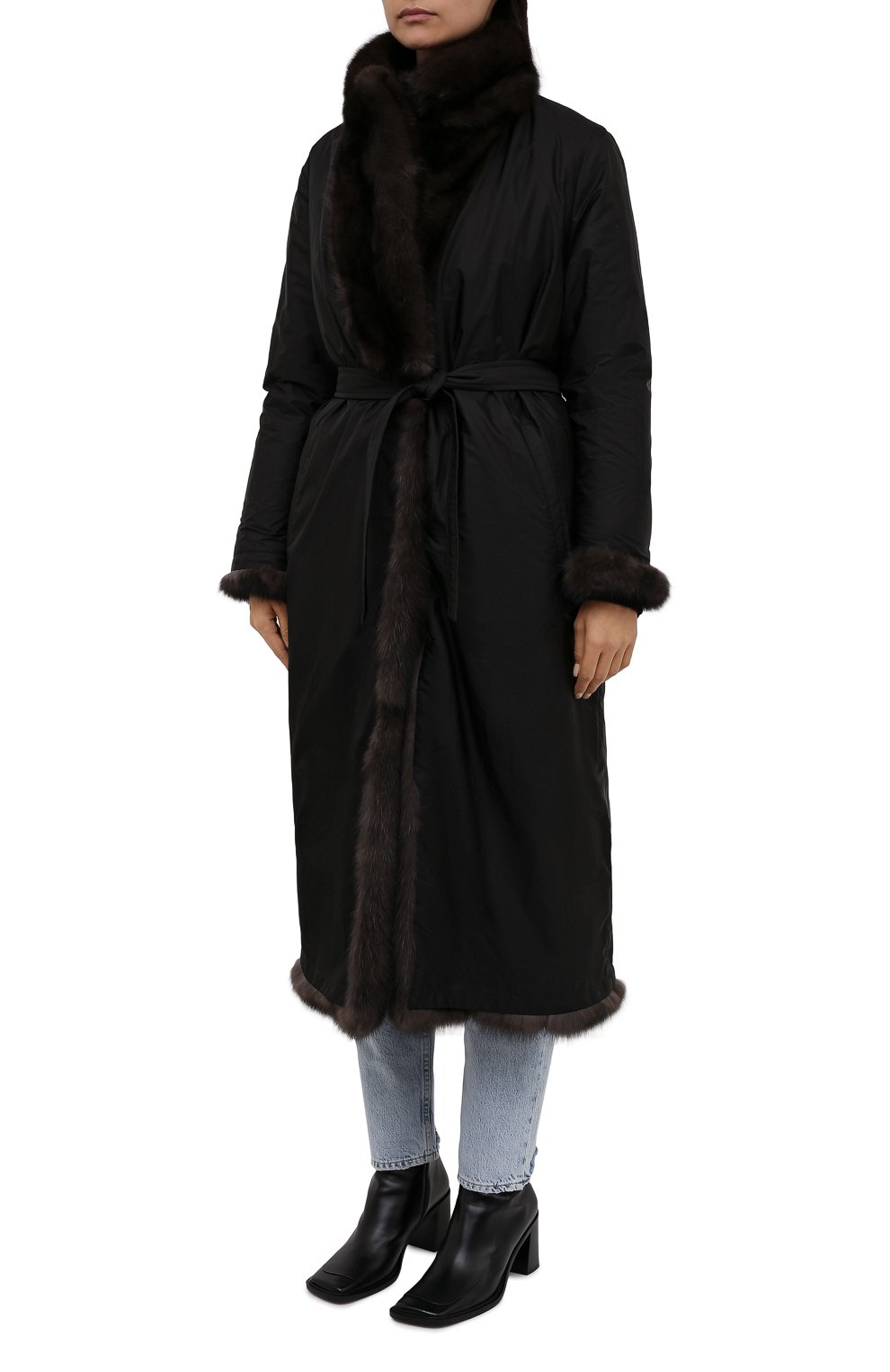 Двусторонняя шуба из меха соболя SIMONETTA RAVIZZA, арт. F01C041Z1A/015, фото 6