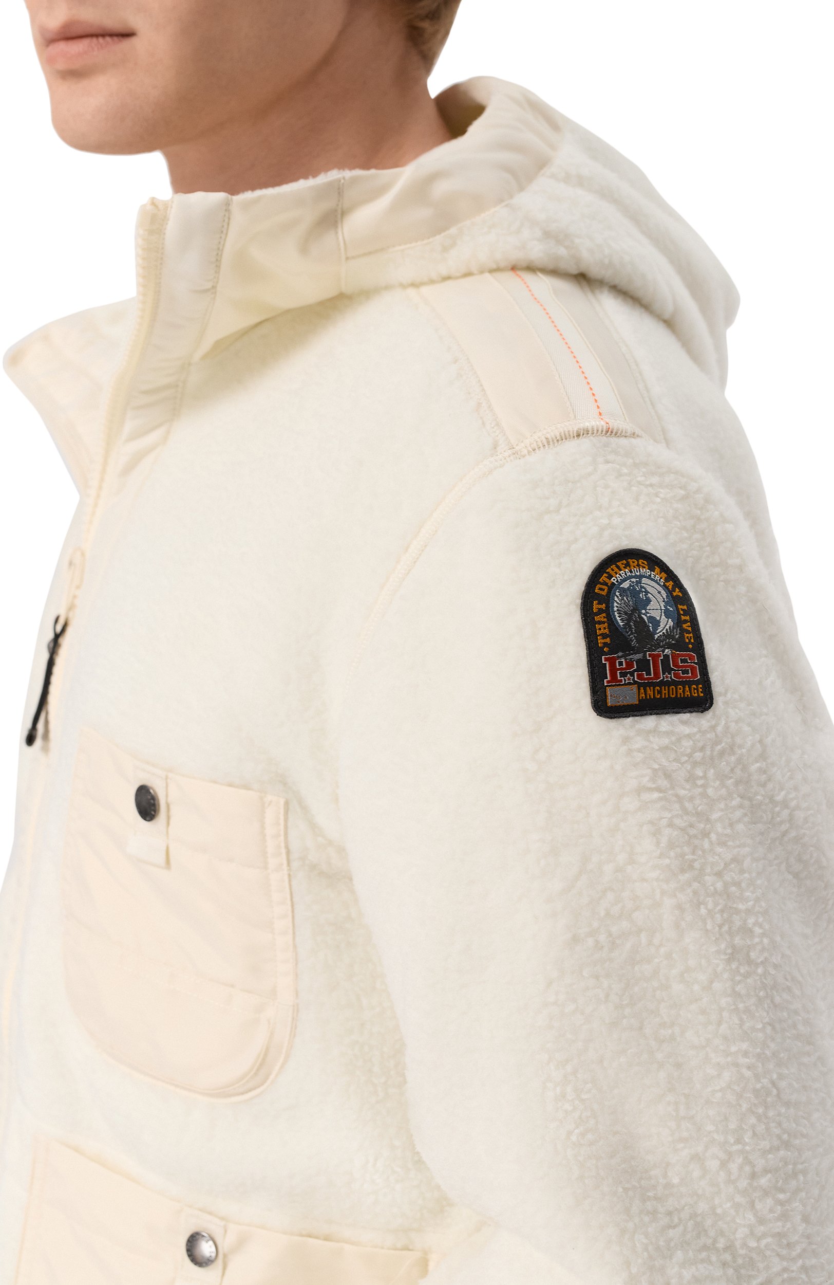 Толстовка PARAJUMPERS кремового цвета по цене 59150 руб., арт. 26WMPMFLQS01, фото 5 Толстовка PARAJUMPERS, арт. 26WMPMFLQS01, фото 5