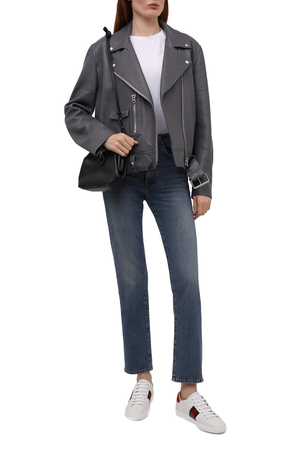 Кожаные кеды new ace GUCCI, арт. 664142/1XG60, фото 2