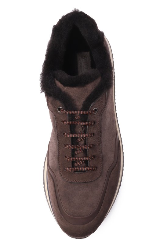 Замшевые кроссовки Zilli H0265AM1116VTRR11 Коричневый  H0265AM1116VTRR11 Фото 6