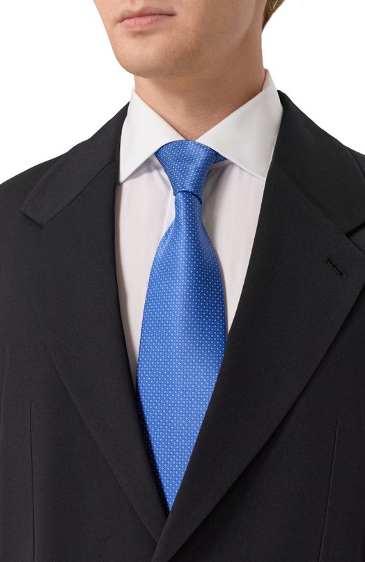 Шелковый галстук Stefano Ricci CXL/57000 Голубой  CXL/57000 Фото 2