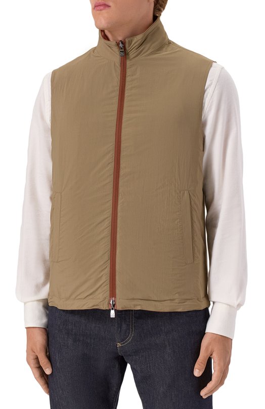 Двусторонний жилет Corneliani 25C5P8-2520153 Коричневый  25C5P8-2520153 Фото 7