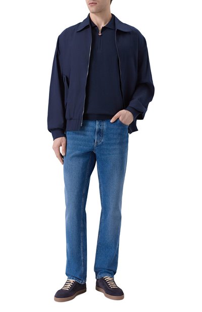 Мужская хлопковое поло KITON, арт. UMKX33Z_001