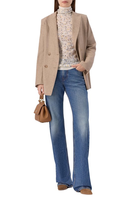 Водолазка из шерсти и вискозы Missoni DS25WN1K/BK01EU Кремовый  DS25WN1K/BK01EU Фото 2