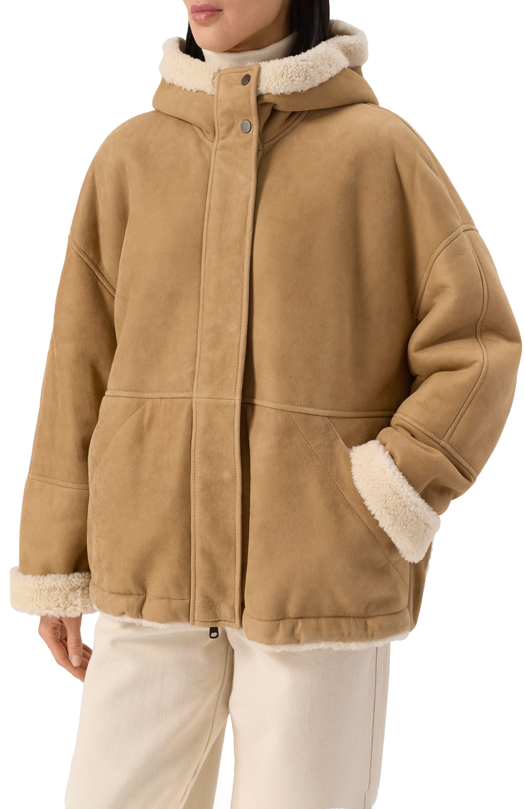 Двусторонняя дубленка из овчины BRUNELLO CUCINELLI, арт. MPMCM7995, фото 3