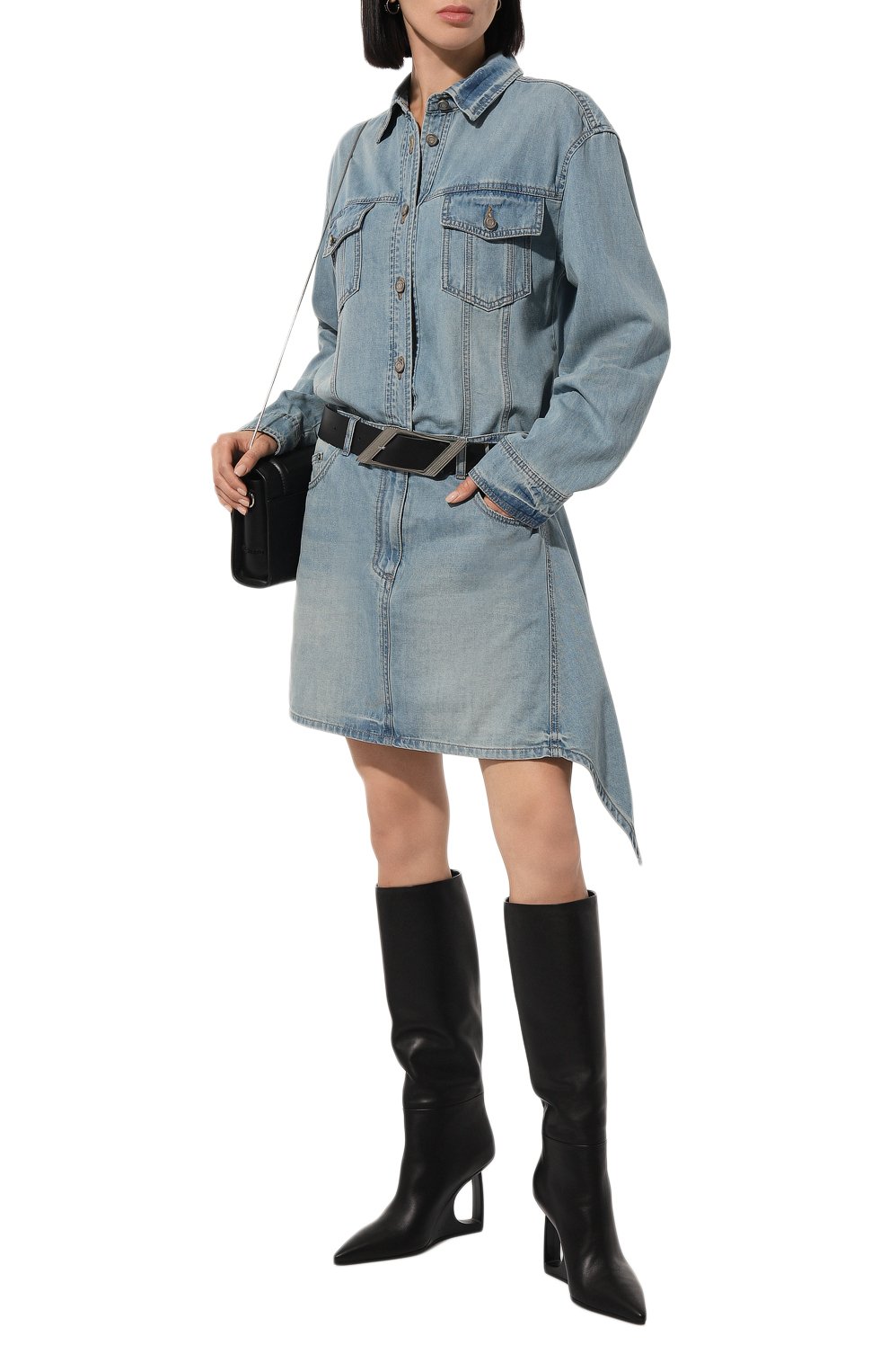 Кожаные сапоги "d" VIC MATIE, арт. 1F2508D_F14F020101, фото 2