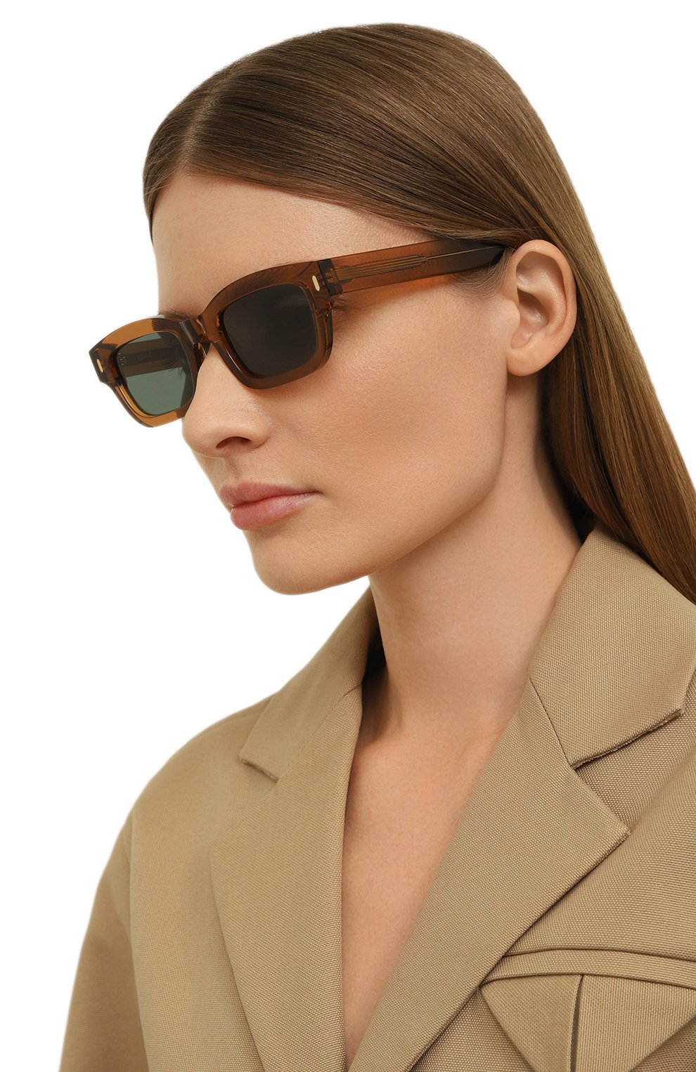 Солнцезащитные очки GAST коричневого цвета по цене 22300 руб., арт. GATE CARAMEL GAT04, фото 2 Солнцезащитные очки GAST, арт. GATE CARAMEL GAT04, фото 2