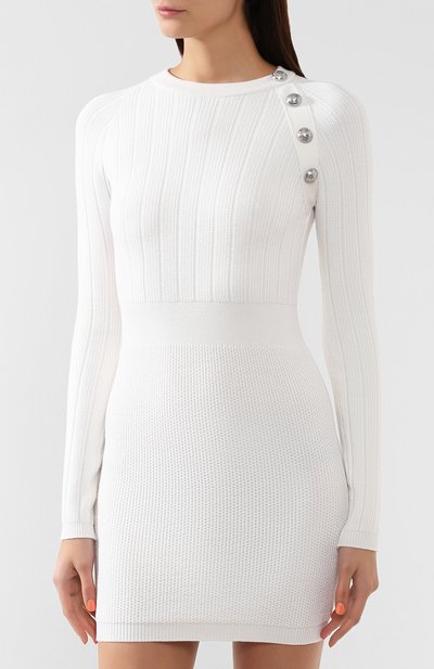 Шерстяное платье BALMAIN, арт. SF26263/K488, фото 3