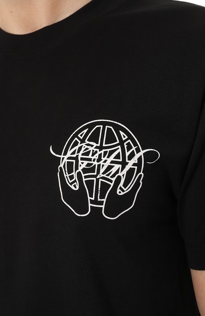 Хлопковая футболка OFF-WHITE, арт. OMAA027S23JER0071001, фото 5