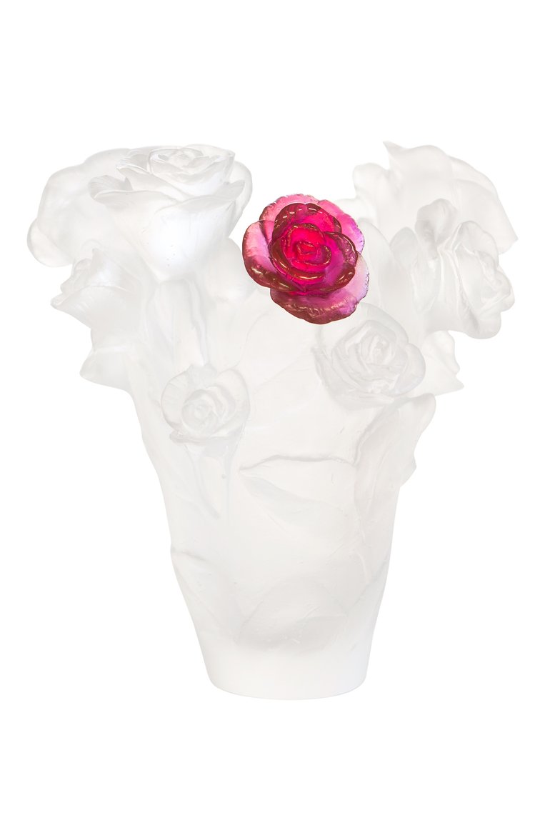 Ваза rose passion DAUM белого цвета, арт. 05287-6 | Фото 1 (Нос: Не проставлено; Региональные ограничения белый список (Axapta Mercury): Не проставлено; Ограничения доставки: fragile-2)