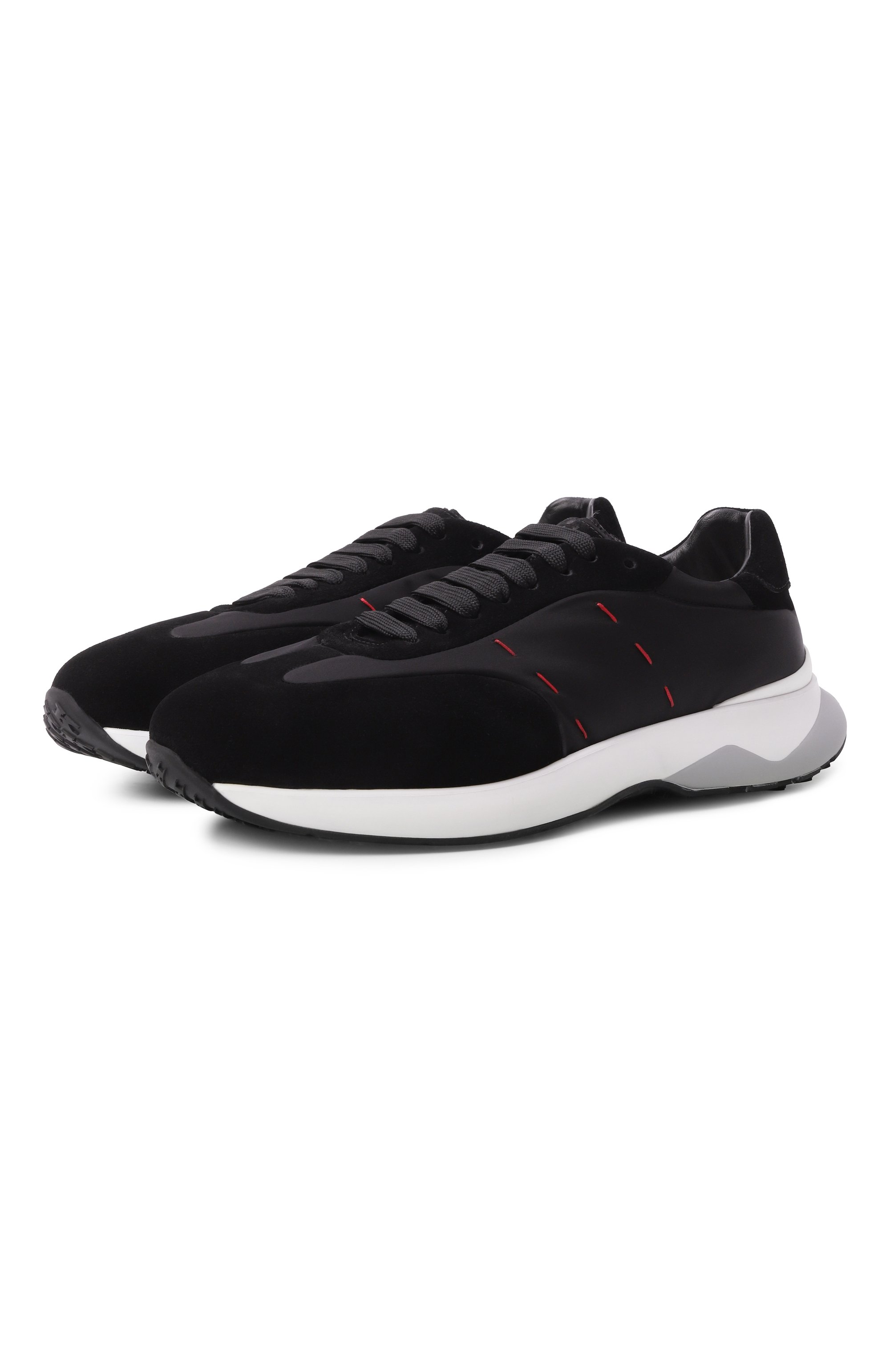 Комбинированные кроссовки KITON, арт. USSA374N0133301, фото 1