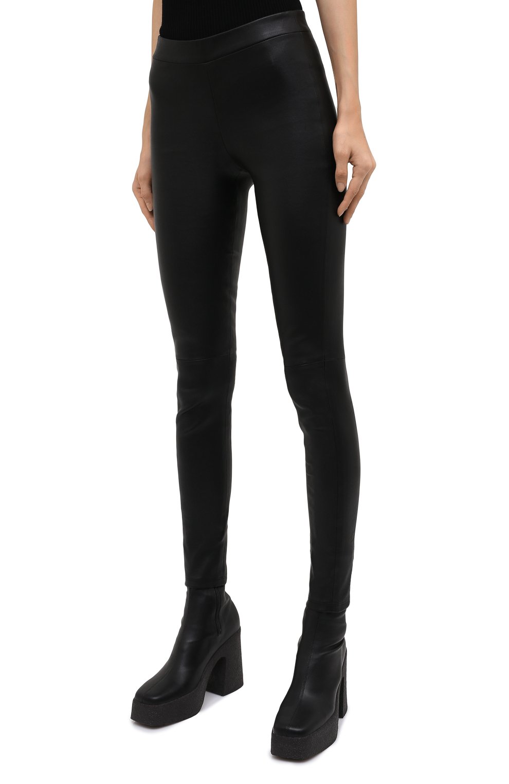 Кожаные брюки THEORY, арт. I0700205, фото 4