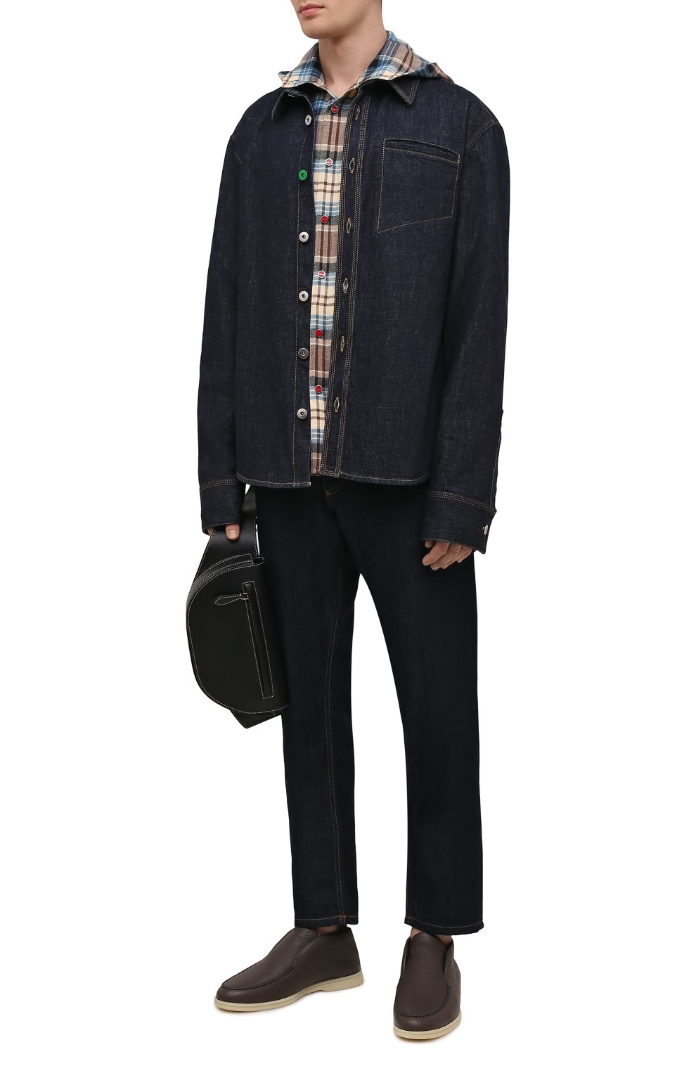 Кожаные ботинки open walk LORO PIANA, арт. FAI3276, фото 2