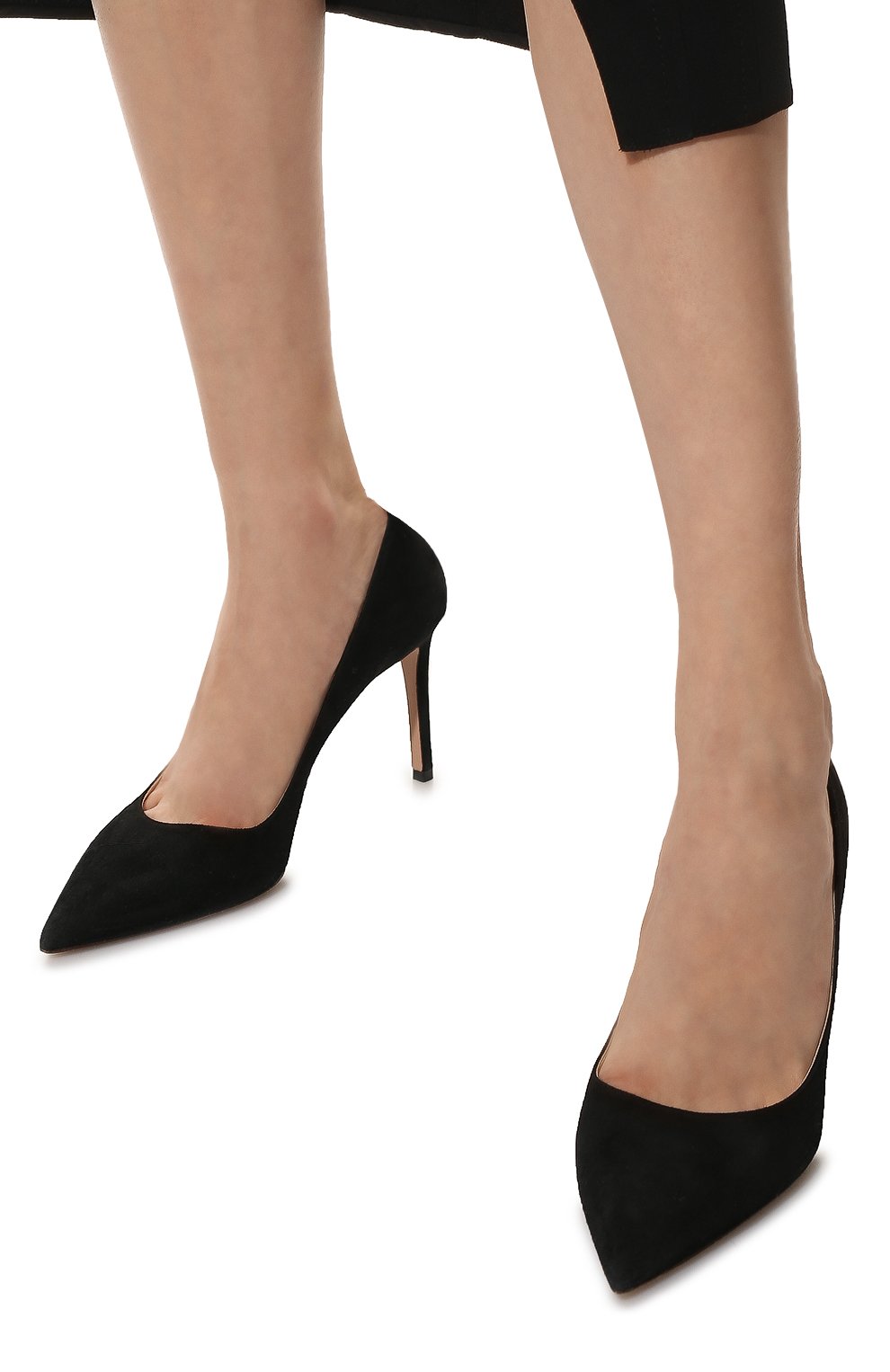 Замшевые туфли на шпильке PRADA, арт. 1I834I-8-F0002-85, фото 3