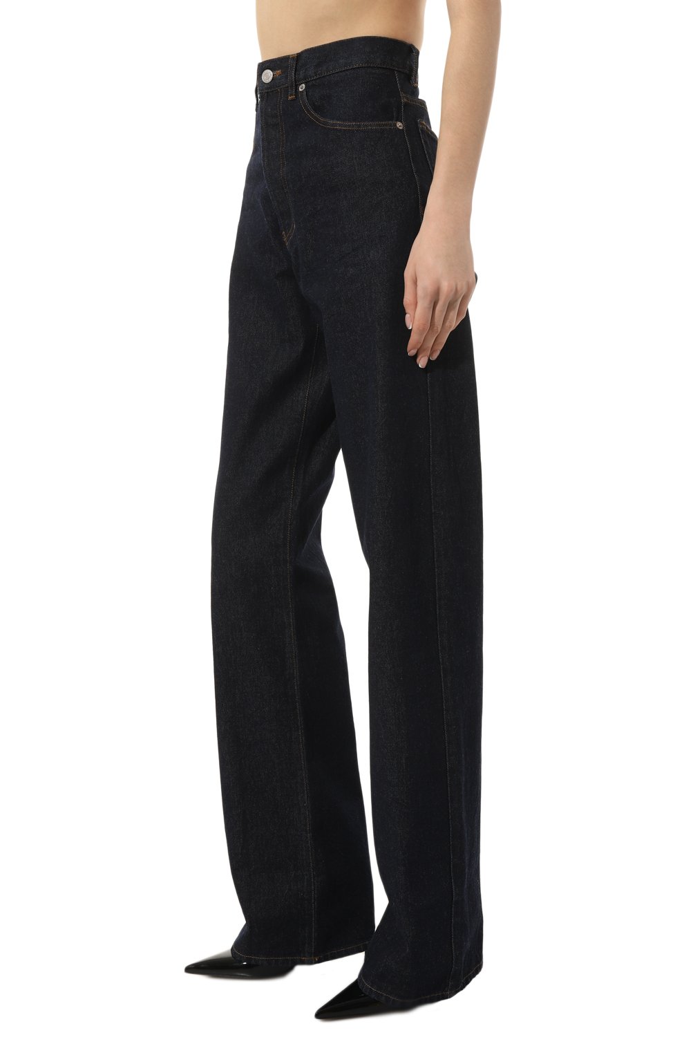 Джинсы DRIES VAN NOTEN синего цвета по цене 39950 руб., арт. 231-012400-6423, фото 3 Джинсы DRIES VAN NOTEN, арт. 231-012400-6423, фото 3