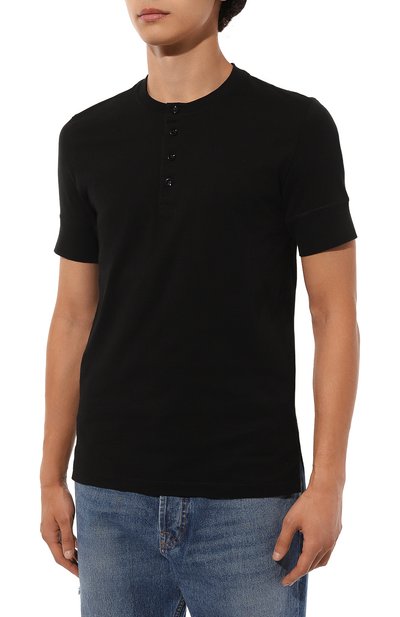 Хлопковая футболка-хенли TOM FORD, арт. TFJ957/BY402, фото 3