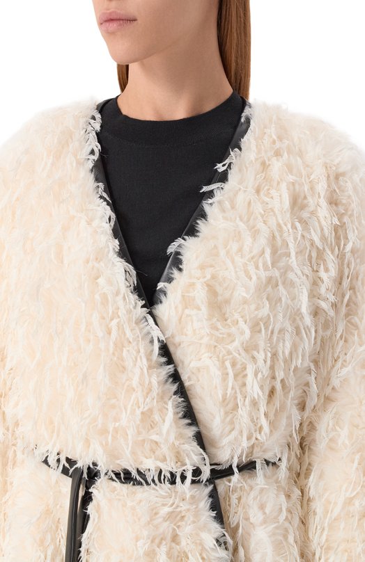 Шуба Giambattista Valli 25FWSVCA8009/82MAP Кремовый  25FWSVCA8009/82MAP Фото 5