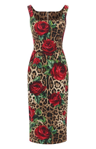 Женское платье с принтом DOLCE & GABBANA, арт. F6B4ZT/FSRKK