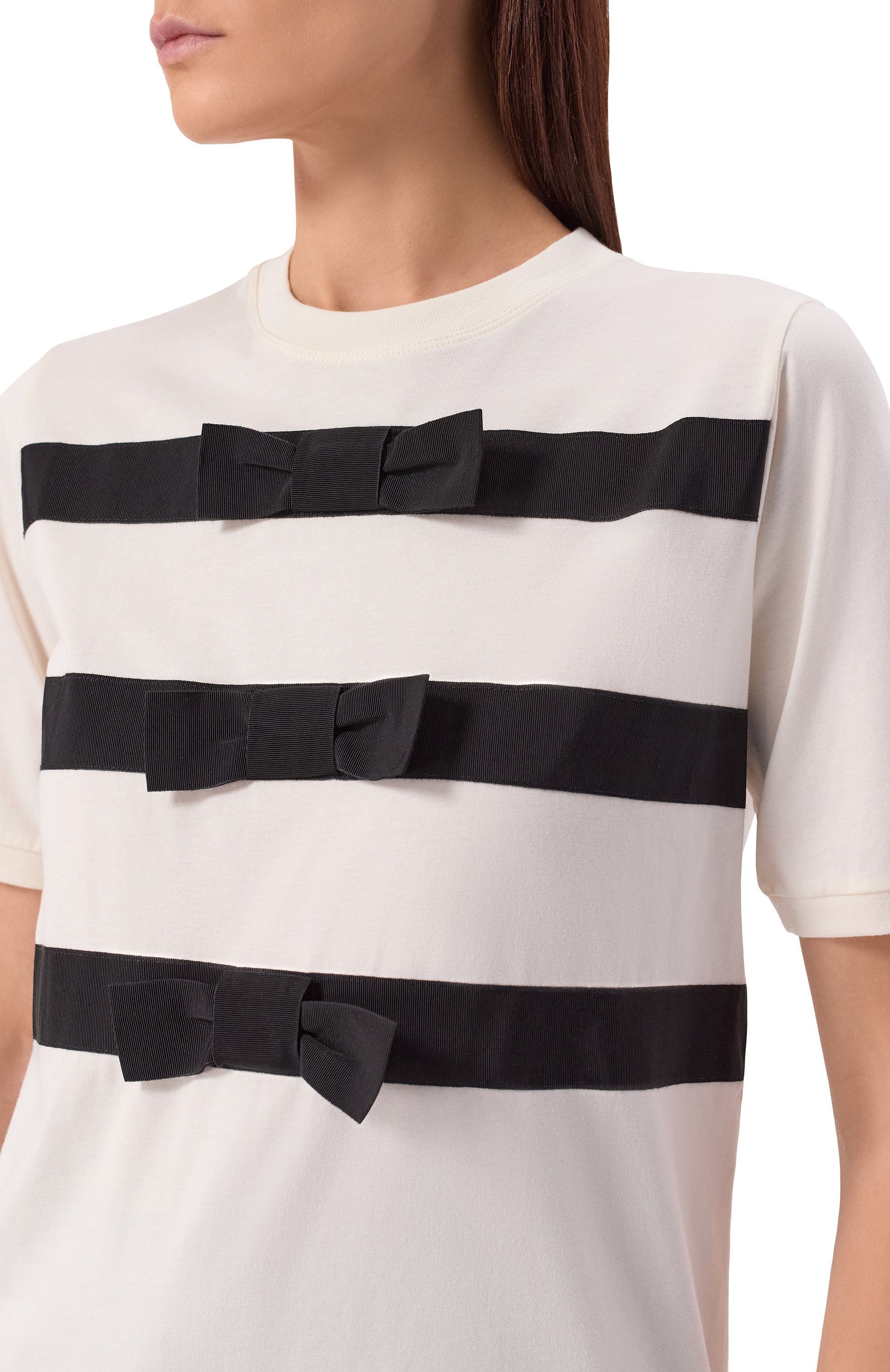 Хлопковая футболка NINA RICCI, арт. 26PJT0038/C01094, фото 5