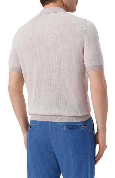 Поло изо льна и хлопка GRAN SASSO, арт. 57172/18647, фото 4