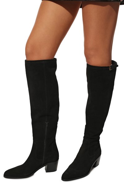 Замшевые сапоги BY FAR, арт. 22PFETSBLU, фото 3