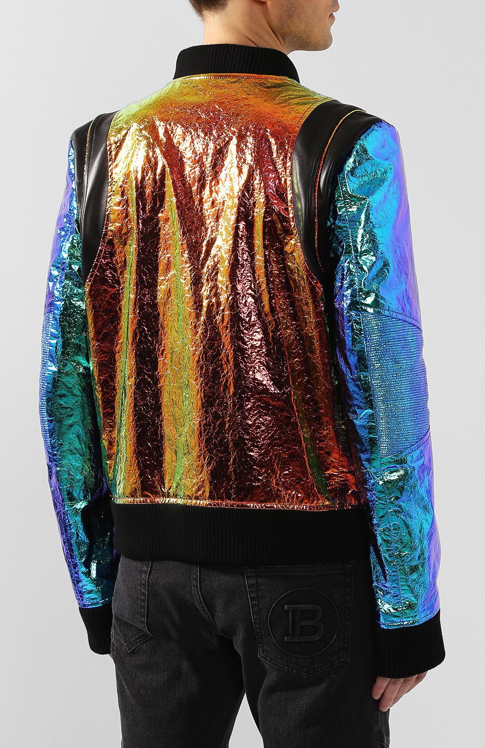 Кожаный бомбер BALMAIN, арт. TH08680/Z361, фото 4