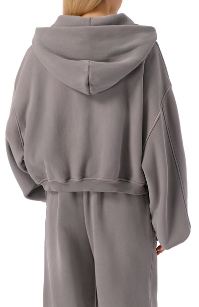 Хлопковая толстовка ALEXANDER WANG серого цвета по цене 62900 руб., арт. 1CC3251057, фото 4 Хлопковая толстовка ALEXANDER WANG, арт. 1CC3251057, фото 4