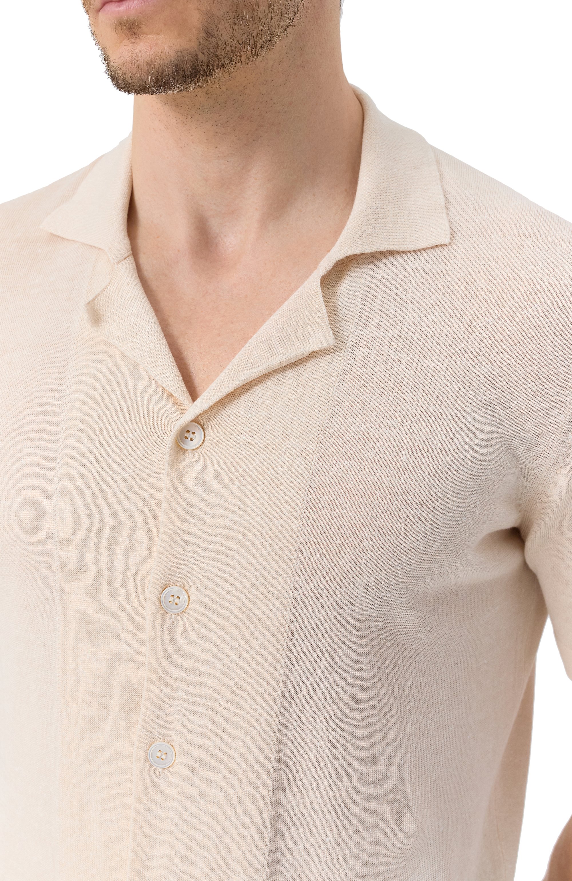 Рубашка изо льна и хлопка GRAN SASSO, арт. 57184/18637, фото 5