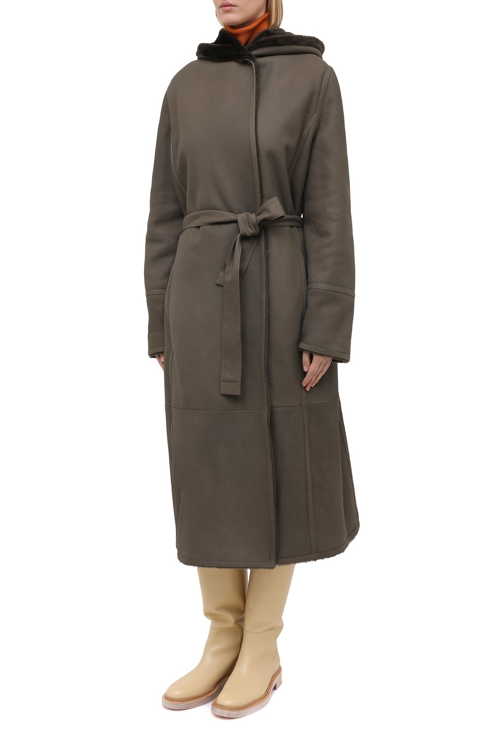 Двусторонняя дубленка LORO PIANA хаки цвета по цене 1080000 руб., арт. FAL2393, фото 3 Двусторонняя дубленка LORO PIANA, арт. FAL2393, фото 3