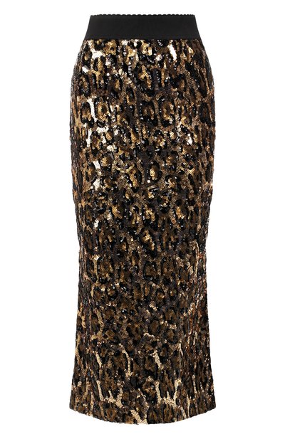 Женская юбка с пайетками DOLCE & GABBANA, арт. F4BITT/FLSCN
