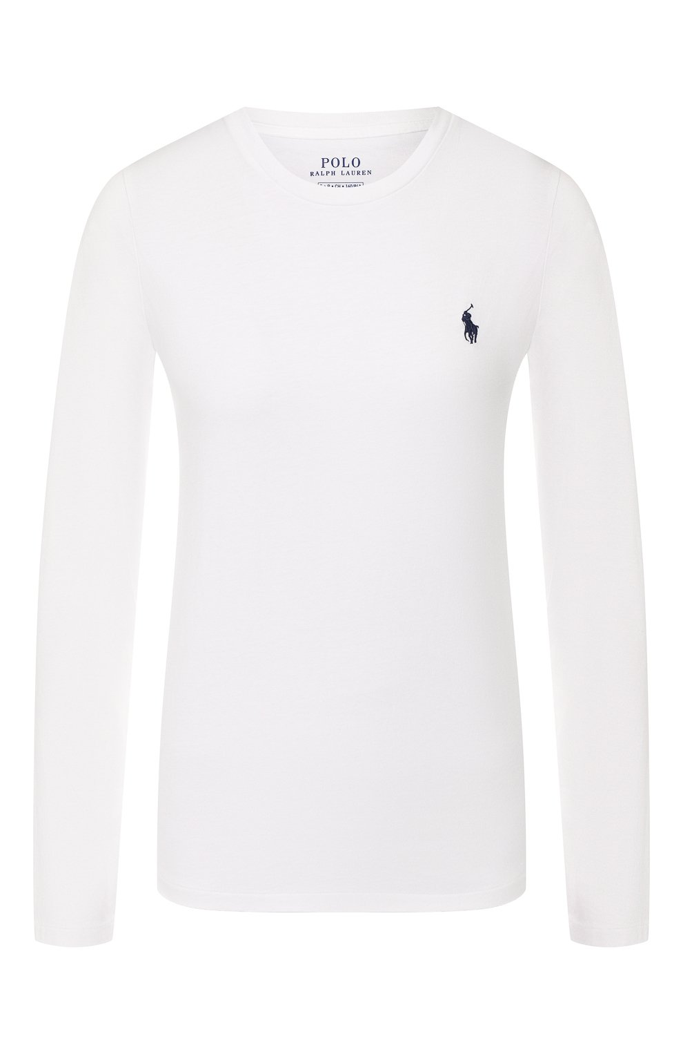 Хлопковый лонгслив POLO RALPH LAUREN белого цвета по цене 6700 руб., арт. 211734146, фото 1 Хлопковый лонгслив POLO RALPH LAUREN, арт. 211734146, фото 1