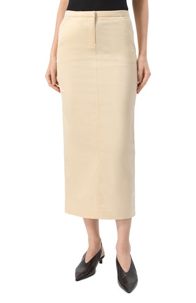 Юбка из хлопка и вискозы TOTEME, арт. 252-WRB0259-FB0391, фото 3