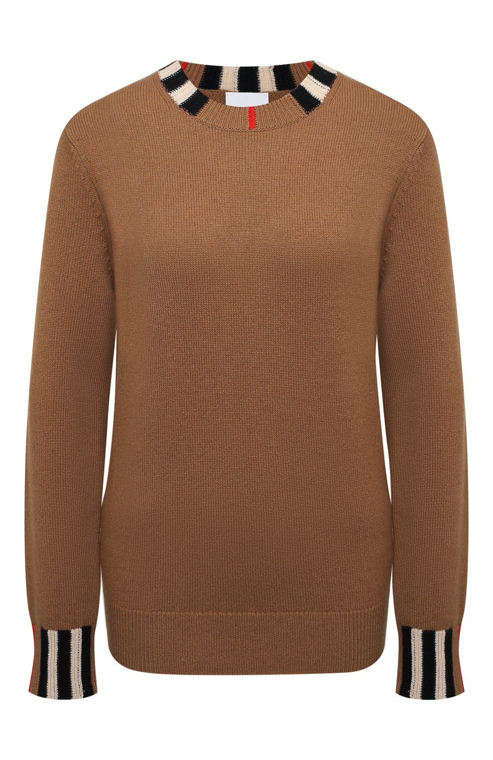 Кашемировый пуловер BURBERRY коричневого цвета по цене 97250 руб., арт. 8020391, фото 1 Кашемировый пуловер BURBERRY, арт. 8020391, фото 1