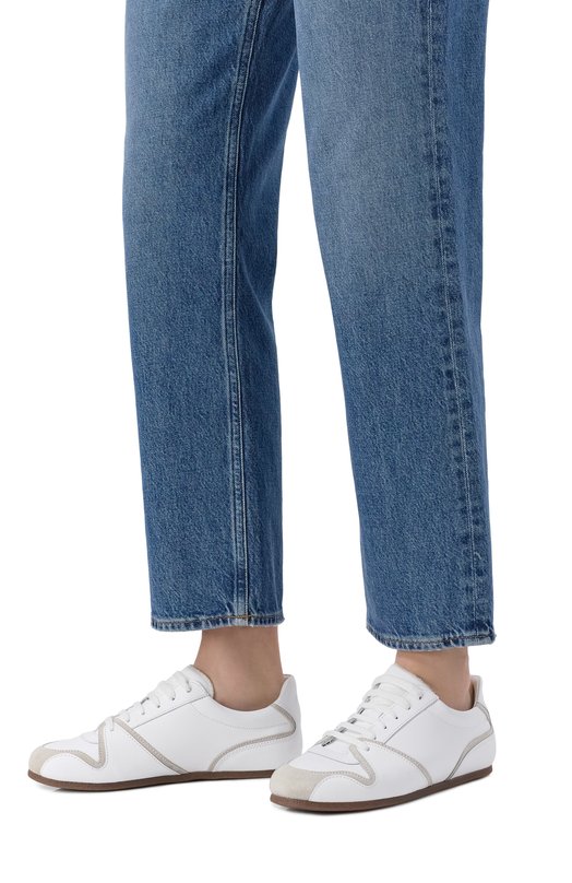 Кожаные кеды Moschino MA15021G10/MFB Белый  MA15021G10/MFB Фото 2