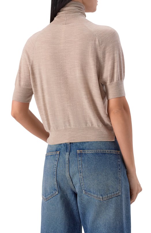 Шерстяная водолазка Petar Petrov F25K5 Бежевый  F25K5 Фото 4