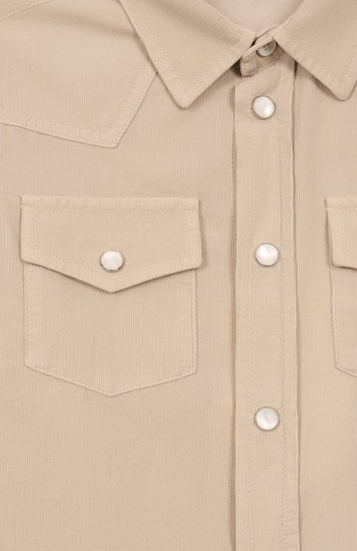 Вельветовая рубашка BRUNELLO CUCINELLI, арт. BL688C360B, фото 3