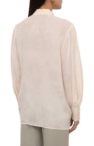 Шелковая блузка GUCCI, арт. 652112/ZAGNU, фото 4