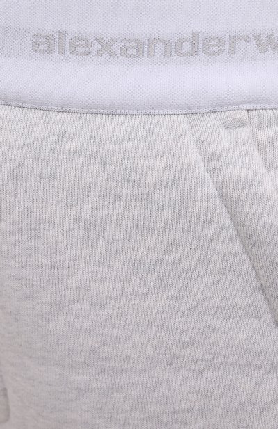 Хлопковые брюки ALEXANDERWANG.T серого цвета по цене 45150 руб., арт. 4CC3214102, фото 5 Хлопковые брюки ALEXANDERWANG.T, арт. 4CC3214102, фото 5