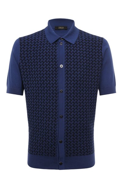 Мужская рубашка из шелка и хлопка ZILLI, арт. KBBP02M0145VMEXC0