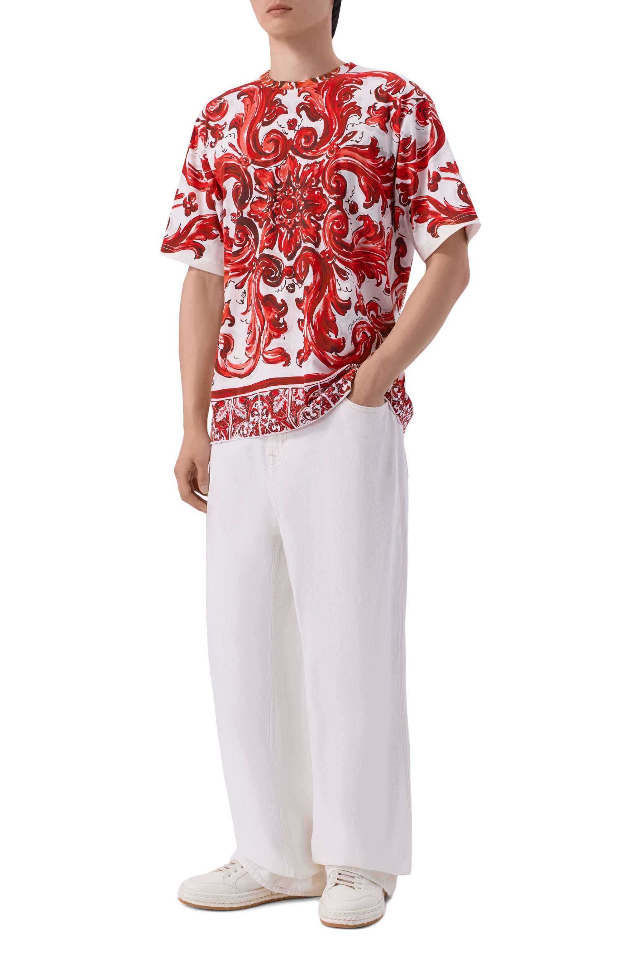 Хлопковая футболка DOLCE & GABBANA, арт. G8PN9T/II7K0, фото 2