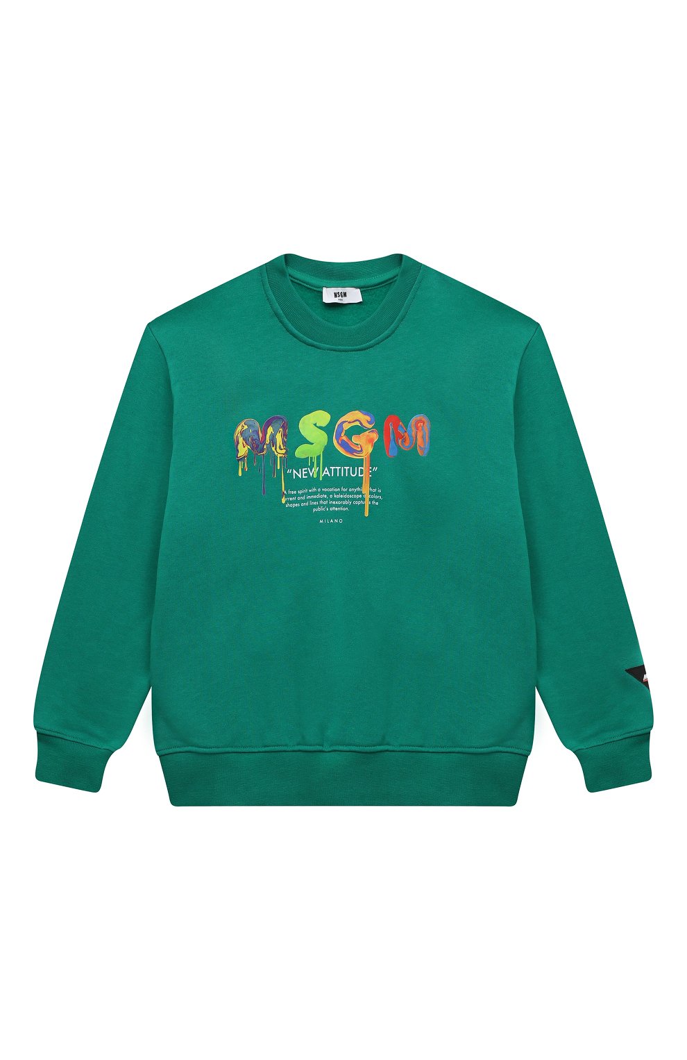 Хлопковый свитшот MSGM KIDS, арт. F3MSJBSW170, фото 1