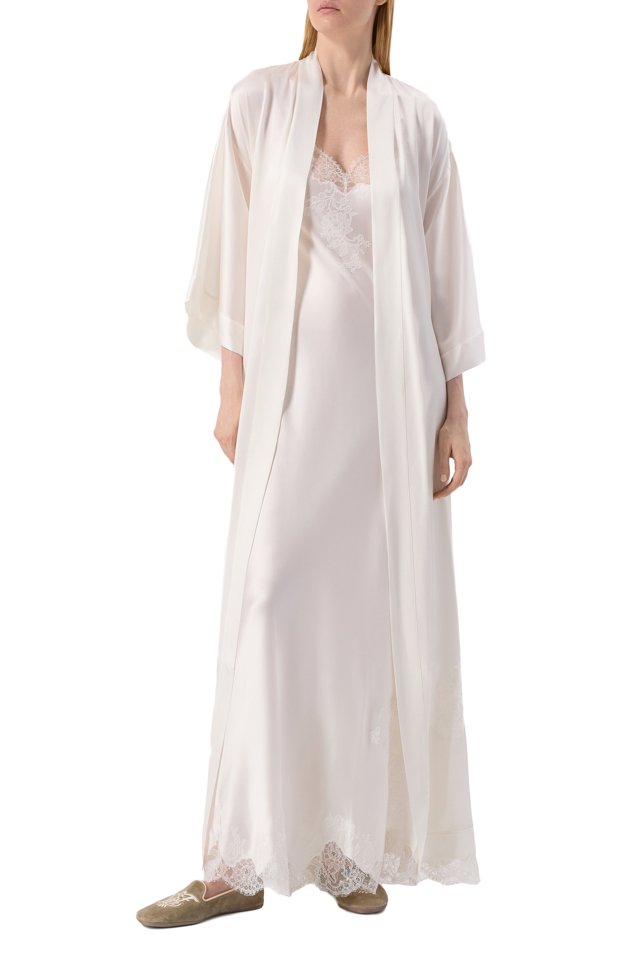 Шелковый халат CARINE GILSON, арт. SN0168TS, фото 2