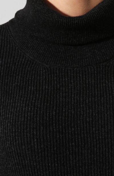 Платье с поясом NANUSHKA серого цвета по цене 52050 руб., арт. CANAAN_CHARC0AL_CASHMERE BLEND RIB, фото 5 Платье с поясом NANUSHKA, арт. CANAAN_CHARC0AL_CASHMERE BLEND RIB, фото 5